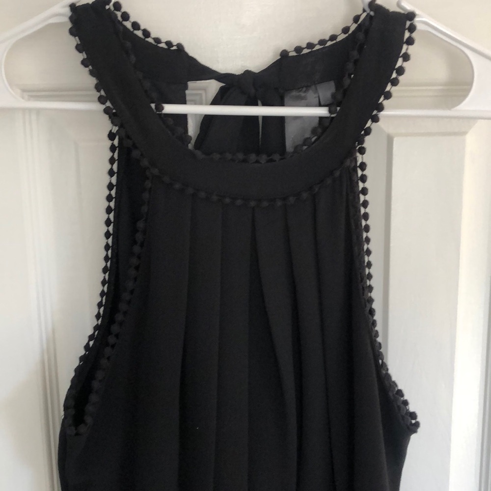 Black romper with bow